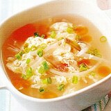 激安中華・ザーサイ卵中華スープ